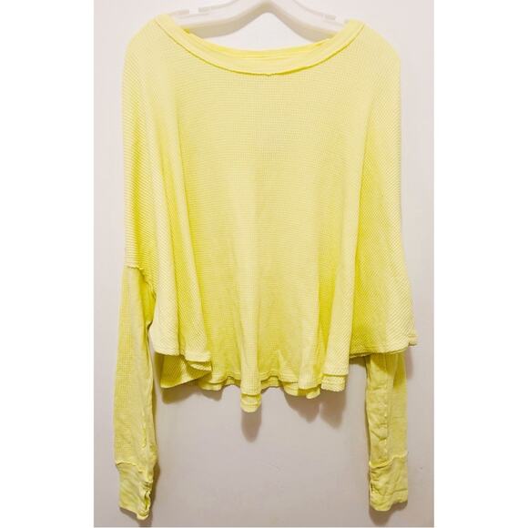 Free People We The Free Microphone Drop Thermal XS NWT - Picture 5 of 8